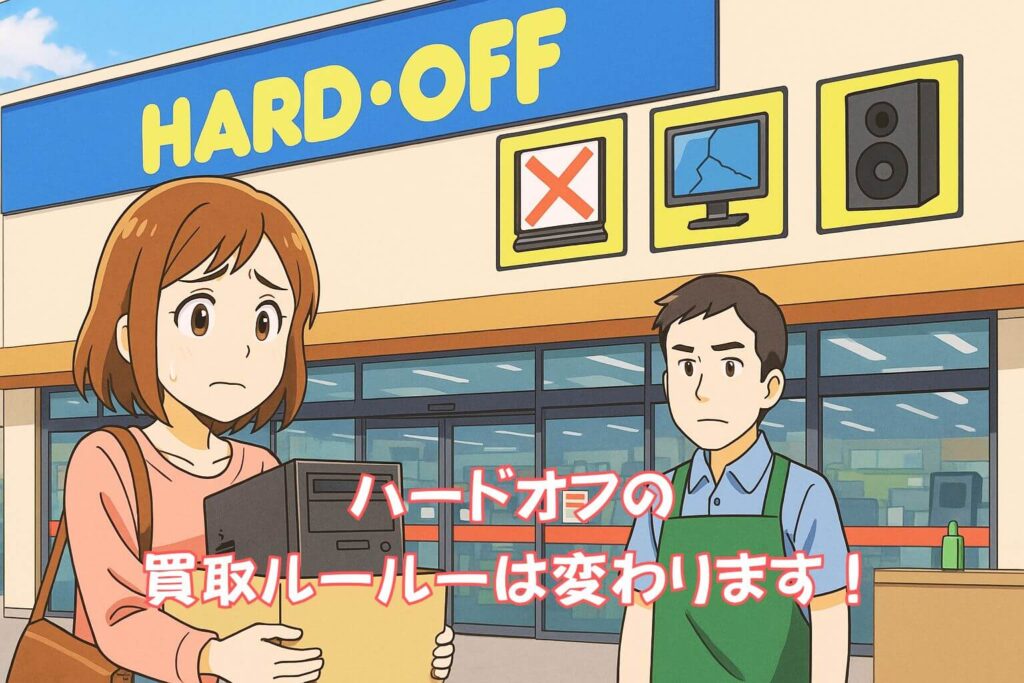 ハードオフの買取不可リスト最新情報