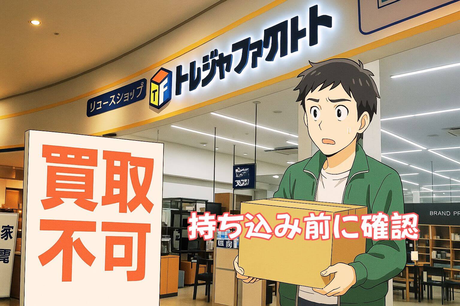 トレジャーファクトリー買取不可