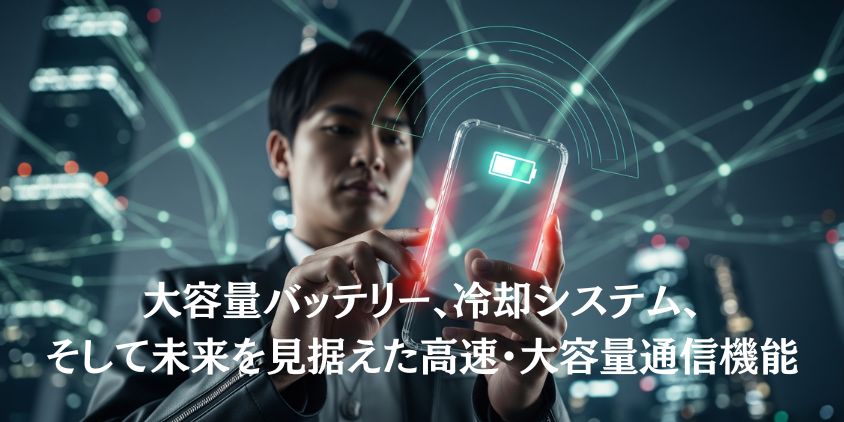 バッテリーと冷却性能、通信(5G/6G)