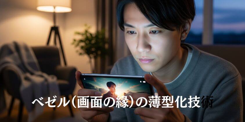 画面サイズ拡大とベゼルのさらなる薄型化