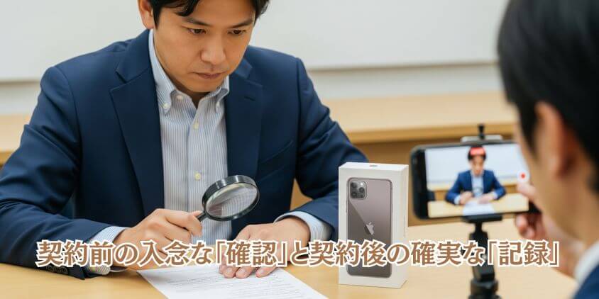事業者情報・特商法表記と開封動画で自衛