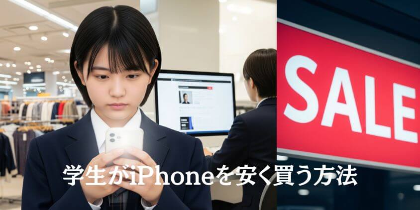 学生がiphoneを安く買う