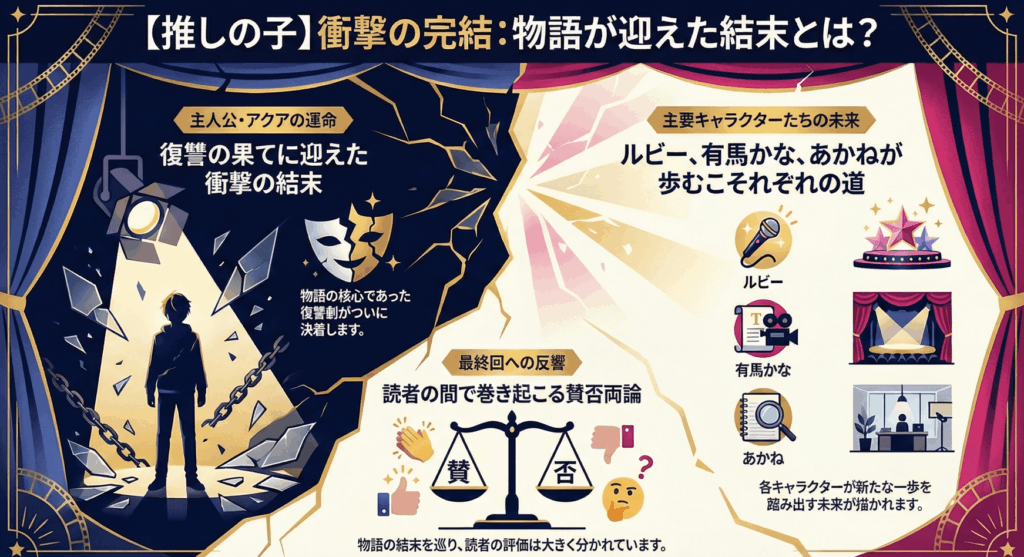 【推しの子】結末ネタバレ！最終回のアクアの死亡やルビーのその後を徹底解説