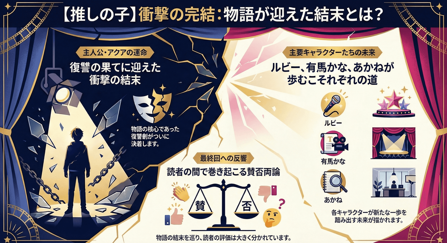 【推しの子】結末ネタバレ!最終回のアクアの死亡やルビーのその後を徹底解説