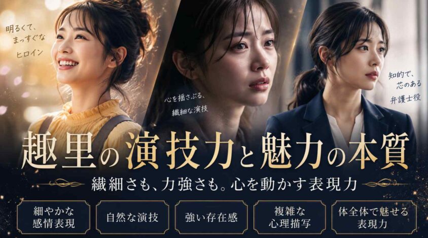 趣里の演技力と魅力の本質