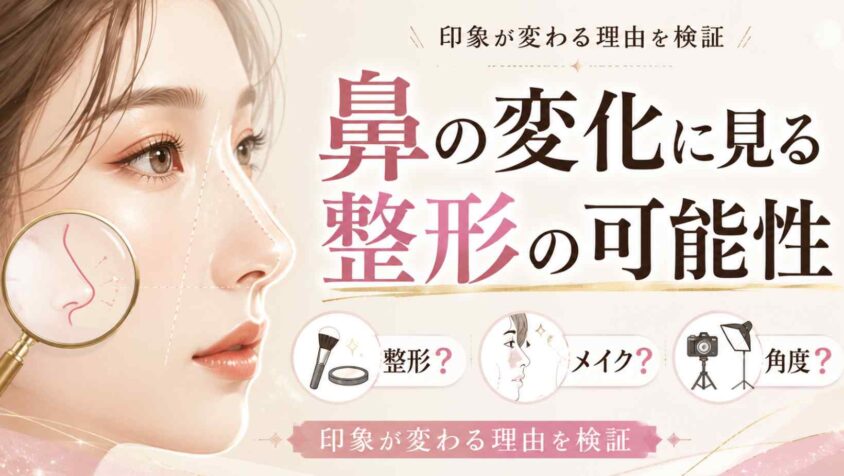 鼻の変化に見る整形の可能性