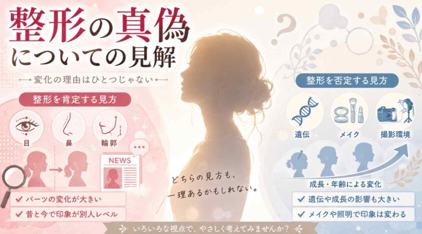 整形の真偽についての見解