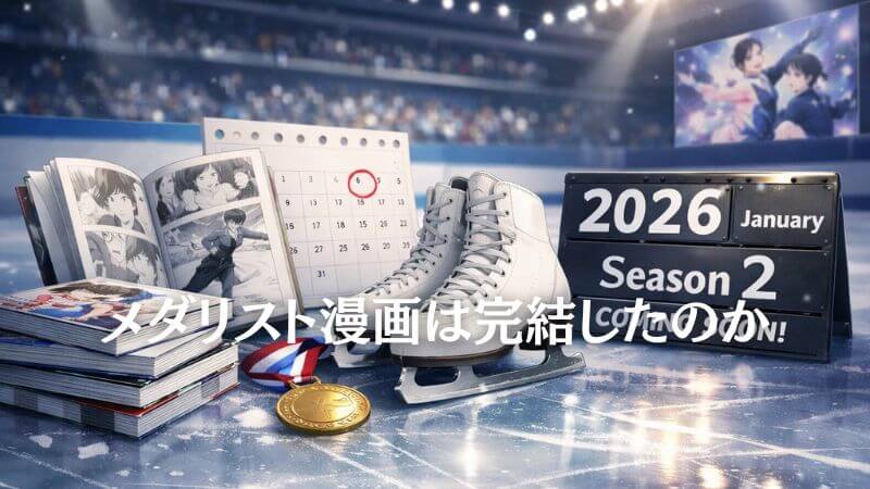 メダリスト漫画は【完結】した？ 最新14巻の発売日や連載状況を調査