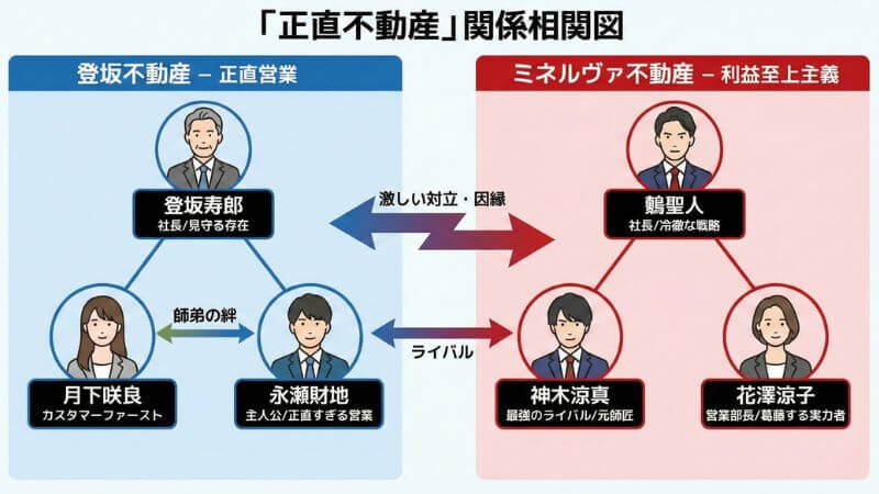 正直不動産キャスト相関図