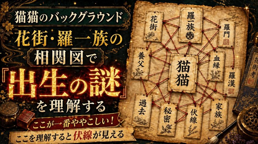 【猫猫のバックグラウンド】花街・羅一族の相関図で「出生の謎」を理解する