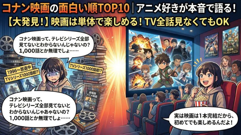 コナン映画の面白い順TOP10|アニメ好きが本音で語る!