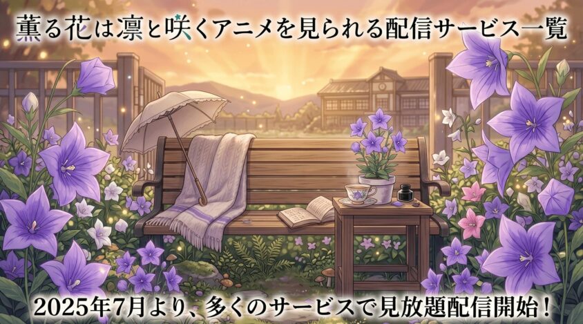 【薫る花は凛と咲く】配信サービス2択｜目的別おすすめを徹底比較！