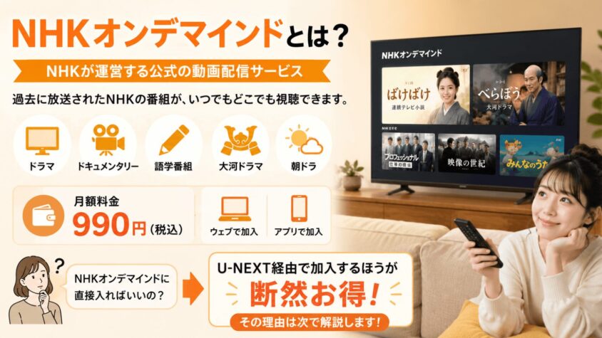 NHKオンデマインドとは？（知らない人向け解説）