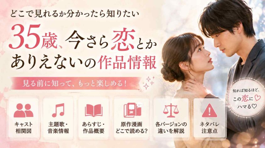 どこで見れるか分かったら知りたい35歳、今さら恋とかありえないの作品情報