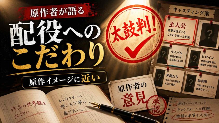 原作者が語る配役へのこだわり