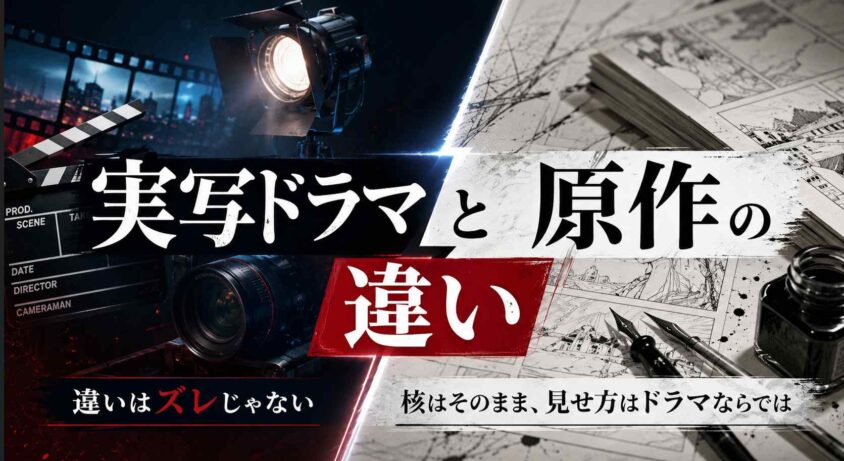 実写ドラマと原作の違い