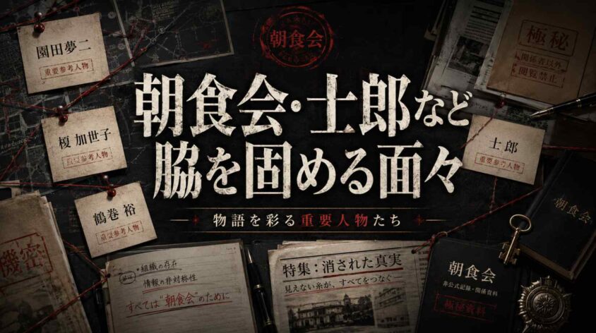 朝食会・士郎など脇を固める面々