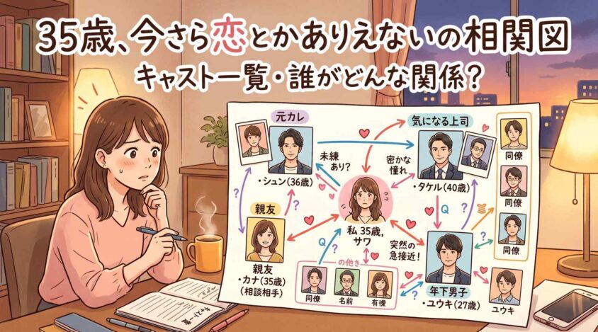 35歳、今さら恋とかありえないの相関図とキャスト一覧