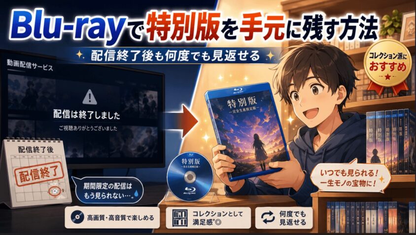 Blu-rayで特別版を手元に残す方法