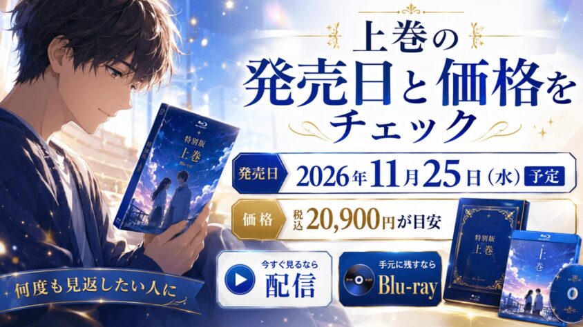 上巻の発売日と価格をチェック