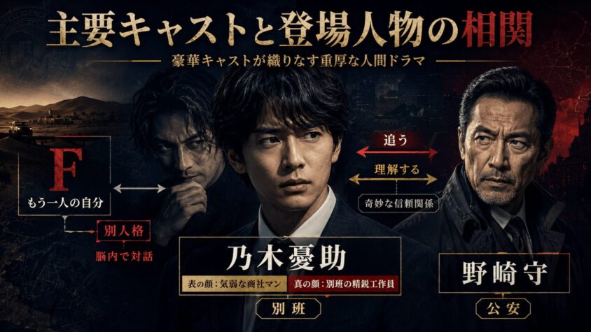 主要キャストと登場人物の相関