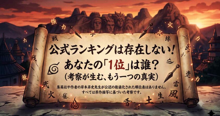 ナルトの強さランキング