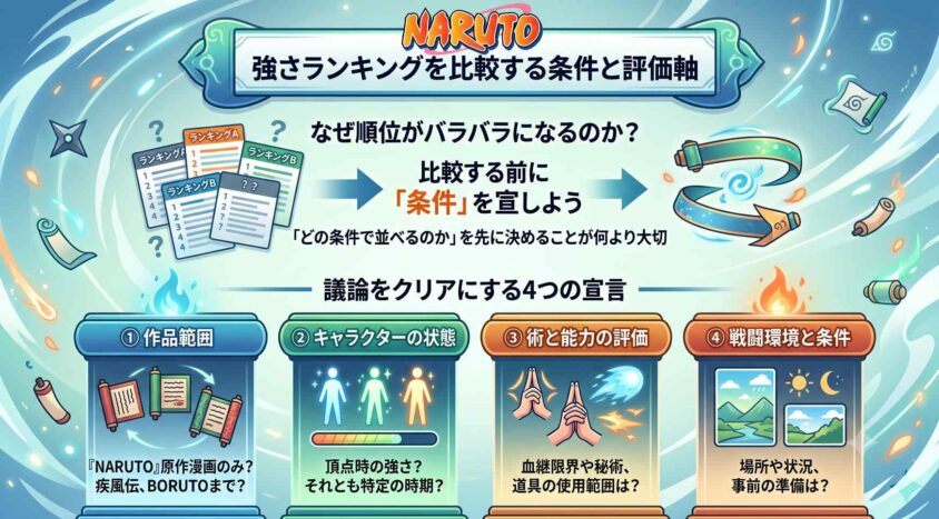 強さランキングを比較する条件と評価軸