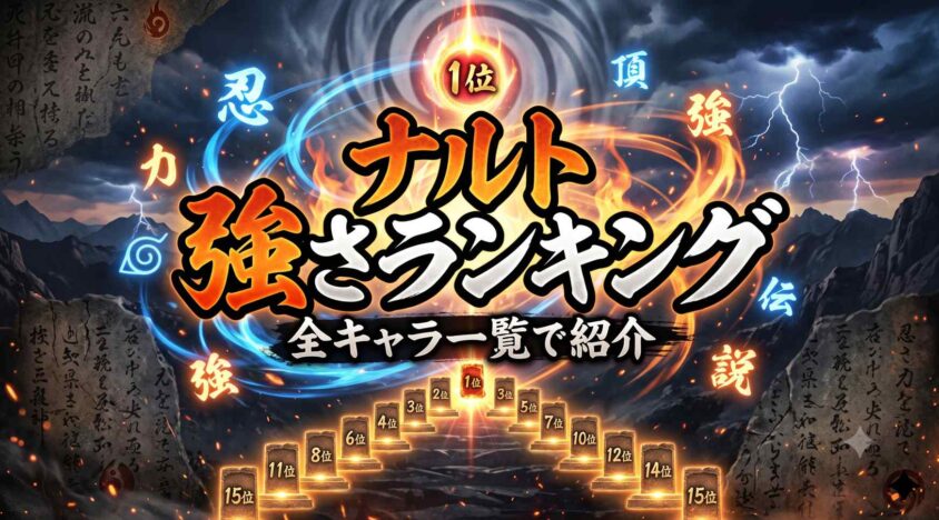 ナルトの強さランキングを全キャラ一覧で紹介