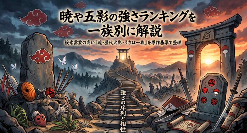 暁や五影の強さランキングを一族別に解説
