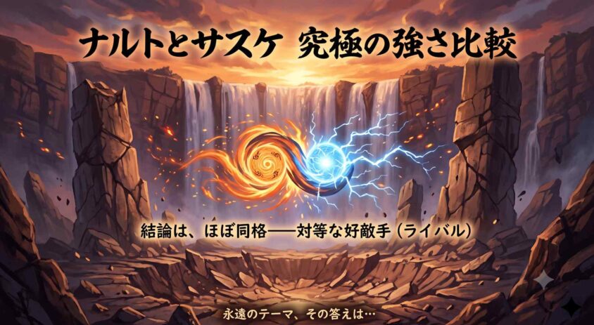 ナルトとサスケはどっちが強いのか徹底比較