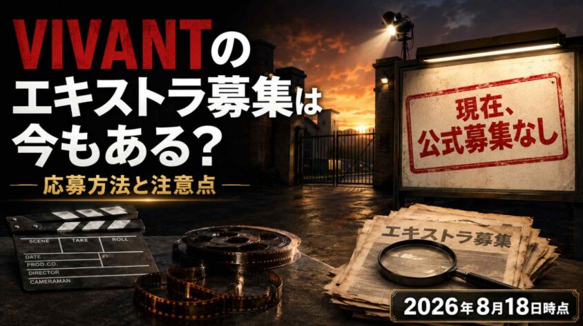VIVANTのエキストラ募集は今もある？ 応募方法と注意点を解説
