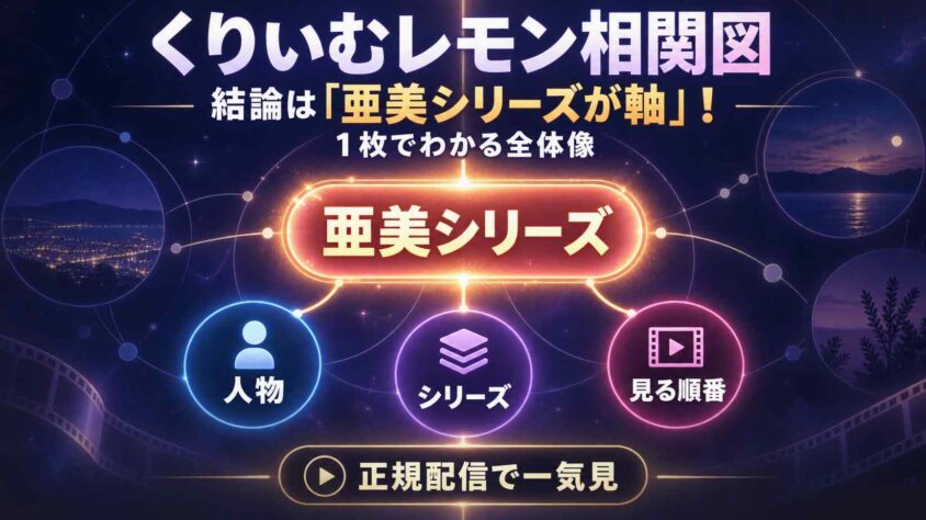 くりいむレモン相関図の結論は「亜美シリーズが軸」!1枚でわかる全体像