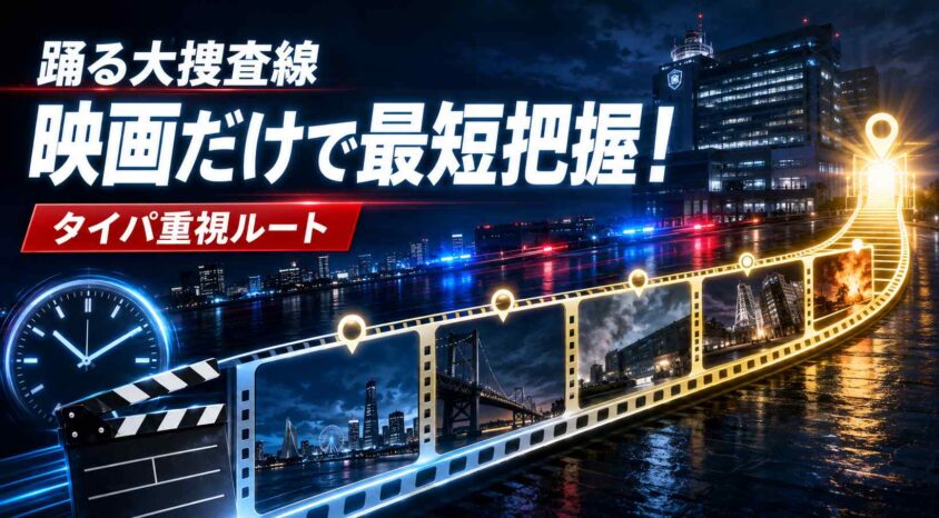 踊る大捜査線の時系列を最短で把握！映画だけを追うコスパ重視ルート