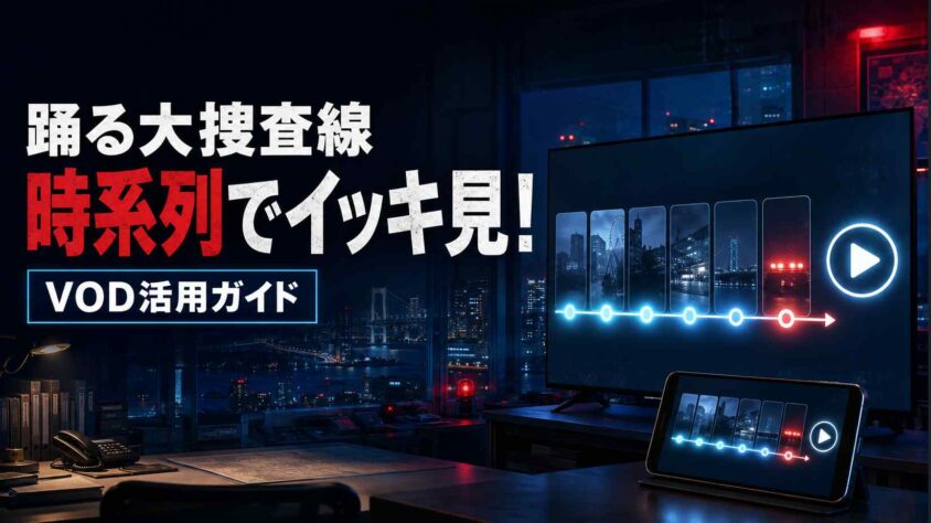 踊る大捜査線の時系列の作品を配信でイッキ見！VOD活用の現状を解説