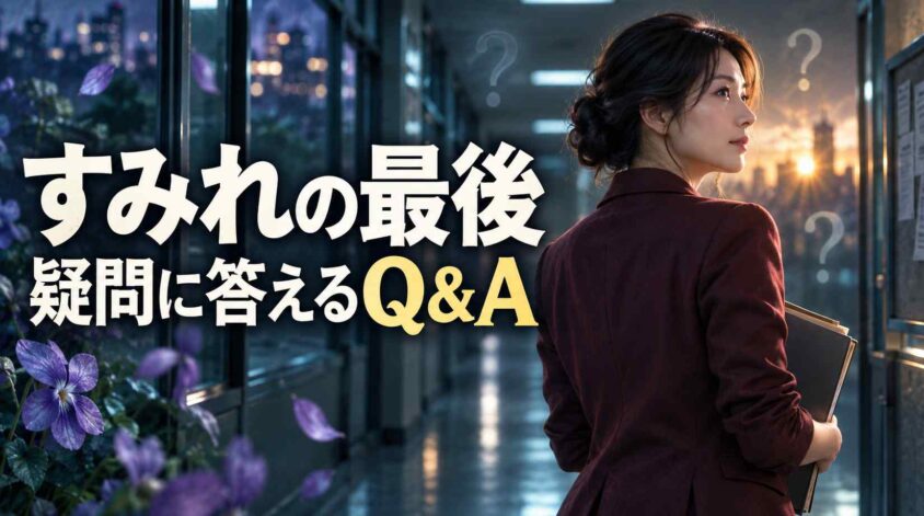 踊る大捜査線すみれ最後の疑問に答える質問(Q&A)