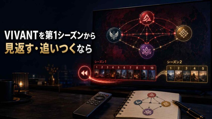VIVANTを第1シーズンから見返す・追いつくなら